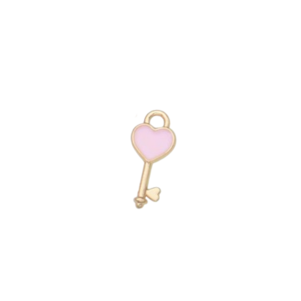 PINK KEY CHARM